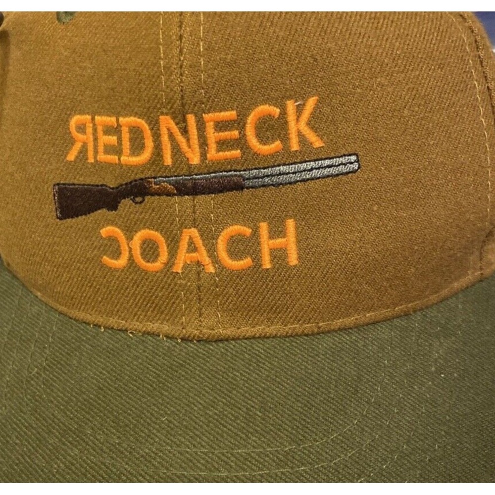 Redneck Coach Cap Youth Size Otto Green Snap Embroidered with Brown Army